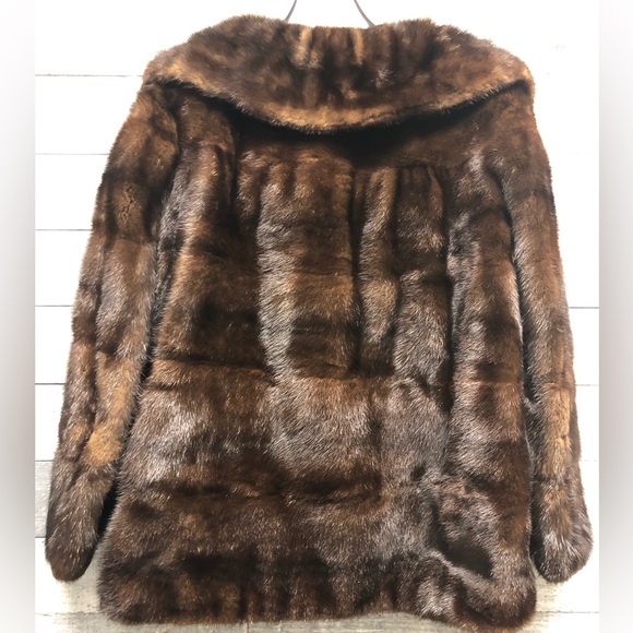 Vintage genuine mahogany mink jacket - Picture 2 of 2